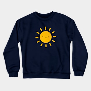 Kawaii Happy Sun Crewneck Sweatshirt